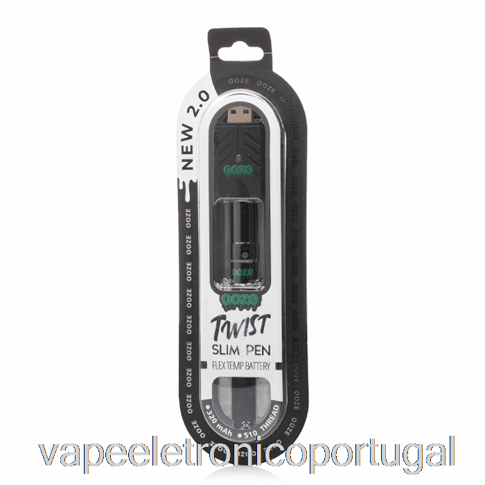 Vape Eletronico Ooze Slim Twist Pen 2.0 Flex Temp Bateria Pantera Preta